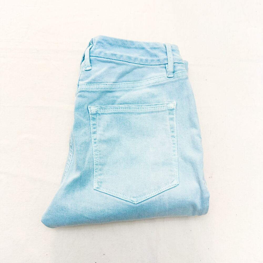 Good American Good Straight Mineral Pool001 Colored Denim Jeans Size 4 / 27 MINT